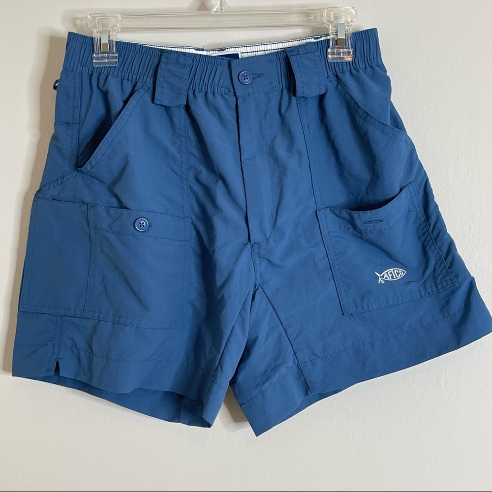 COPY - Men’s AFTCO Original Fishing Shorts Blue 30 6 inch inseam
